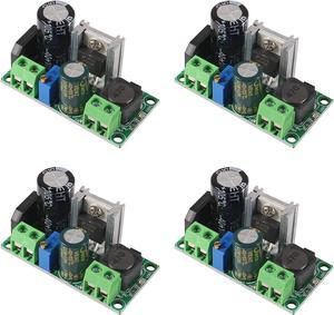 UMLIFE 4PCS AC/DC to DC Step Down Buck Converter AC 5-30V DC 5-48V 24V 36V 48V to DC 2.5-35V 12V Voltage Regulator Board 2A Adjustable Volt Power Supply Module