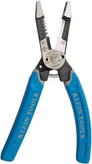 Klein Tools K12035 Klein-Kurve Wire Cutters, Heavy Duty Wire Stripping Tool, Made in USA