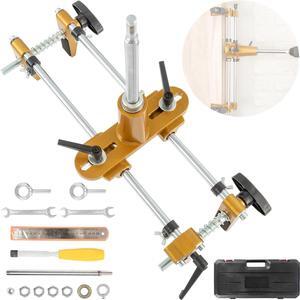 IRONWALLS Mortise Lock Jig, Door Lock Hole Opener Kit for Wooden Door with 3PCS Tungsten Steel Cutter Blade, Mortising Jig Tool Door Mortise Jig, Suitable for Angle Grinder & Electric Hand Drill