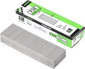 meite 18 Gauge Brad Nails, 1-1/2 Inch 18GA Brad Nails, 18G 304 Stainless Steel Small Finishing Nail Gun Nails for Pneumatic, Electric Brad Nailer Gun (5 Boxes)
