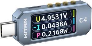 USB Power Meter PD 3.1 Type-c Tester Digital Multimeter Current Tester Voltage Detector DC 36V 6A PD 2.0/3.0 3.1QC 2.0/3.0/4.0 pps Trigge (C4L(36V))
