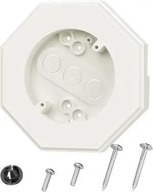 Siding Mounting Block, Siding Mounting Kit with Built-in Electrical Box, Vertical Lamps Mounting Plate Siding Light Blocks for 1/2 inch Lap Siding, White Siding Mounting Block, Siding Mounting Kit with Built-in Electrical Box, Vertical Lamps Mounting Plate Siding Light Blocks for 1/2 inch Lap Siding, White