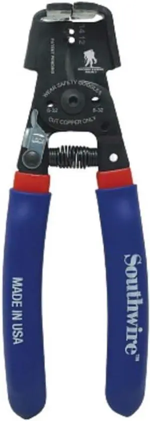 Southwire - 65172140 SNM1214HH-US ROMEX BOXJaw Wire Stripper, Dual Wire Cutter Strips both 12/2 & 14/2 Romex NMB JACKETS and 12 and 14 AWG Solid Wire