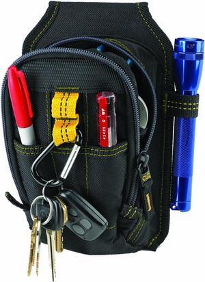 CLC Custom Leathercraft 1504 Multi-Purpose Carry-All Tool Pouch, 9-Pocket,Black,Small