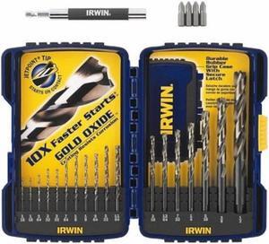 Irwin Tools Irwin Industrial Tools 3018024SM TurboMax Pro Drill Bit Set, 18-Piece