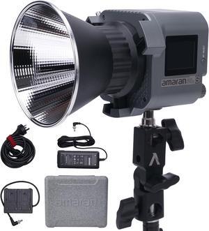 60D COB Daylight LED Video Light,65W 5600k Bluetooth App Control 8 Built-in Lighting Effects DC/AC Power Supply