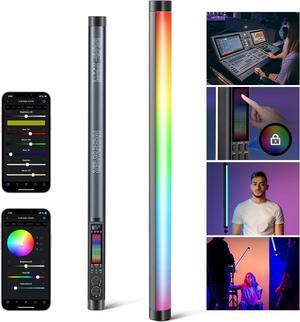 TL60 RGB Tube Light, Full Color RGBWW Photography Handheld LED Video Lighting Wand Stick Supports APP/2.4G/DMX Control, 7 Pixel Effects 18 Scenes, 2500K-10000K CRI97+ TLCI98+, 3000mAh Battery