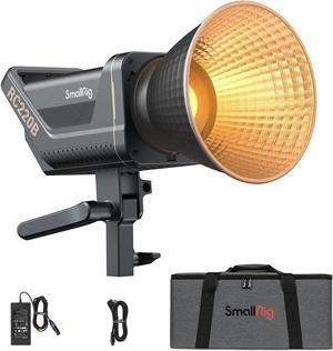SmallRig RC 220B 220W Bi-Color LED Video Light 2700K-6500K 84500 Lux@3.3ft Continuous Lighting CRI 95+ TLCI 96+ w/Bowens Mount, Manual and App Control Remotely Professional Studio Spotlight-3473