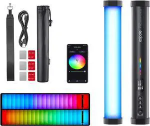 Godox TL30 RGB Tube Light LED Light 8W 2700K-6500K Built-in Lithium Battery Smartphone APP Control (Single Lamp) (Godox TL30)