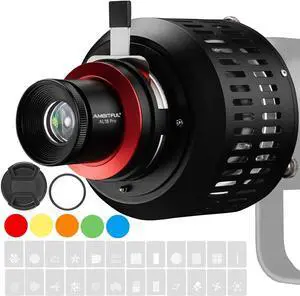 AMBITFUL AL-18 Pro Bowens Mount Conical Snoot Kit with 50mm Lens,Video Artist Modelling Shape Light Studio use for LED Video Light/Continuous Output Light