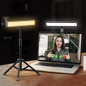APEXEL Video Conference Lighting, Webcam Light with Tripod for Stream, Zoom Lighting with 3 Light Modes & 10 Brightness Level for Computer & Laptop, Computer Video Light for Video Calls, Online Class