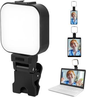 Selfie Light,High Power 64 LED Rechargeable,Video Conference Lighting Kit,5 Light Modes, Portable Clip on Light for Phone/Tablet/Laptop/Camera Zoom Call TikTok Video Fill Light
