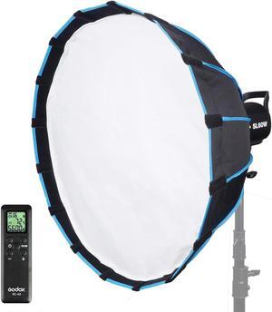 Godox SL60W Kit with Soft Box Softbox (Special Design for SL-60W) 5600K Studio Continuous LED Video Light Lamp 5600K Bowens Mount for Video Recording,Wedding,Outdoor Shooting