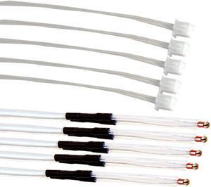 5PCS Creality 3D Printer NTC Thermistor 100K, NTC 3950 100K ohm Thermistor Temp Sensor for Creality Ender 3/Ender 3 Pro/Ender 3 Neo/Ender 3 Max/Voxelab Aquila, XH2.54-2P Connector (1.3m/51.1inch)