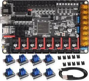 BIGTREETECH Octopus V1.1 Control Board 32bit Compatible TFT Series Screen, Support DIY Klipper Firmware and Raspberry-Pi Online Printing for Voron V2.4 Upgrade 3D Printer (with 8Pcs TMC2209)