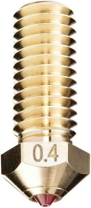 Ruby Tip 3D Printer Nozzles for QIDI X-Max3 / X-Smart3 / X-Plus3, Hardened & Abrasion Resistant for Precision Additive Manufacturing (QIDI, 0.4mm)