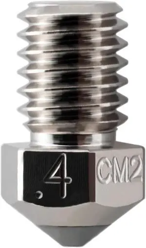 Microswiss CM2 RepRap V5-V6 1.75 Nozzle for Prusa i3 MK2 / MK2S / MK3 / Mini - Copper Core - M2 Hardened Steel Tip - Superior Thermal Performance - Exceptional Wear Resistance (.4mm) Microswiss CM2 RepRap V5-V6 1.75 Nozzle for Prusa i3 MK2 / MK2S / MK3 / Mini - Copper Core - M2 Hardened Steel Tip - Superior Thermal Performance - Exceptional Wear Resistance (.4mm)