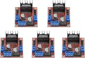 WMYCONGCONG 5 PCS L298N Motor Drive Controller Board Module Dual H Bridge DC Stepper Module