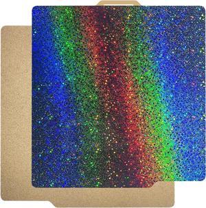 3D Printer Platform Bambulab X1 P1P P1S Multi Color PEY - Texture PEI Coating Build Plate 257x257mm: Newest Upgrade Accessories Transfer Shiny Star to Prints 10.1x10.1in Bczamd
