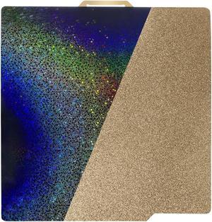 Rainbow PEY+Textured PEI Build Plate for Bambu Lab X1C/X1/X1E/A1/P1S/P1P, Double Sided PEY PEI Spring Steel Sheet 257x257mm for Bambulab 3D Printers