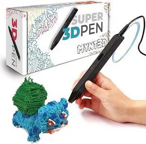 MYNT3D Super 3D Pen, 1.75mm ABS and PLA Compatible 3D Printing Pen