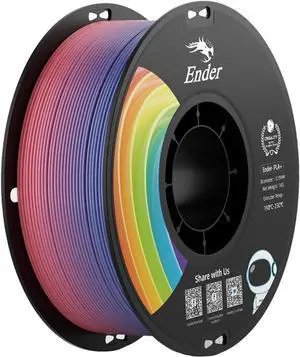 Creality PLA Filament 1.75mm, Upgrade PLA+ Filament Strong Toughness No-Tangling Vacuum Packaging 3D Printing PLA Plus Filament Fit Most FDM 3D Printers, 1kg Spool, Accuracy +/- 0.02mm, Multi-Color