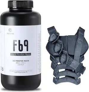 RESIONE F69 Flexible 3D Printer Resin, 405nm UV-Curing DLP LCD MSLA Resin Rubber Like TPU Like Photopolymer Resin for LCD Printing (F69-1kg)