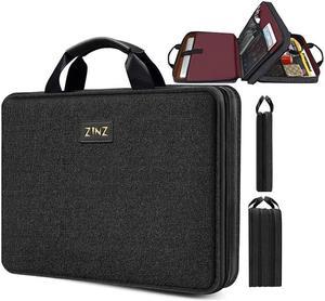 ZINZ Slim & Expandable Laptop Sleeve 15 15.6 16 Inch Case Bag for Popular 15"-16" Notebooks Water-Resistant Handbag Multipurpose Computer Accessories Storage Bag,B04K01
