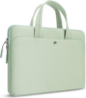 15.6 Inch Laptop Case Carrying Bag Sleeve Cover, Waterproof Soft Small Briefcase for 15 15.6 16 inch Acer Asus Dell HP Thinkpad Chromebook Computer Notebook, Green