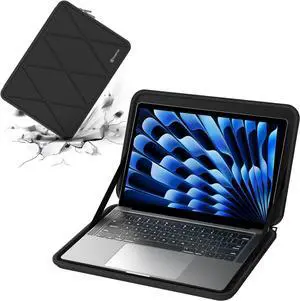 Smatree 15inch Hard Laptop Sleeve Case for Apple 2024 MacBook Air M3 15.3inch, Compatible with 15.6 inch Samsung Galaxy Book 2 Pro 360 Bag, Dell Inspiron 15/New Vostro 15 Laptop Notebook Carrying Case