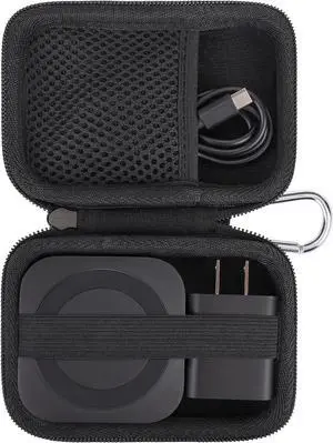 khanka Hard Travel Case Replacement for LISEN 3 in 1 Charging Station,Travel Wireless Charging Station for Multiple Devices,Case Only(Black).