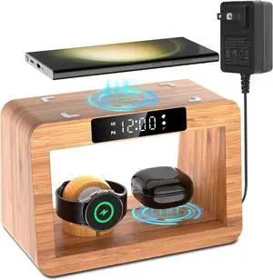 Wireless Charger for , Fast Charging Station for  Galaxy S23/S22/21/20/10,Note20/10,Z Fold/Flip 5/4,Galaxy Watch 6/5/4/3, Buds/2/Pro/Live