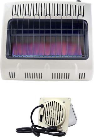 Mr. Heater 30K BTU LP Vent Free Blue Flame Heater with Built In Blower (Liquid Propane)