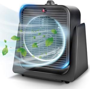 2 in 1 Cooler & Heater - Desk Electric Small Cooling and Heating Fan Combo W/ Tip Over & Overheat Protection, Desktop for Indoor Use Home Room Office Bedroom Room Personal