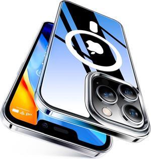 TORRAS Magnetic for iPhone 12 Case/iPhone 12 Pro Case, [Military Grade Drop Tested] [Compatible with MagSafe] Shockproof Translucent Hard Back Soft Slim Protective Case for iPhone 12/12 Pro, Clear