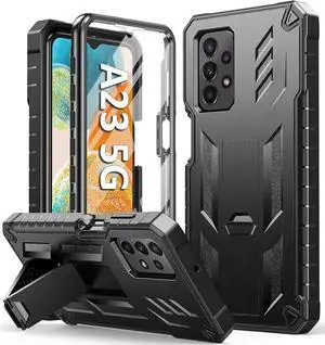 FNTCASE for Samsung Galaxy A23 5G Case: Heavy Duty Rugged Military Grade Shockproof TPU Full Protective Shell with Kickstand Durable A23 4G LTE Phonecase Cell Phone Cover
