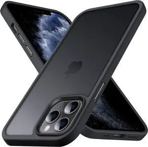 Anqrp Designed for iPhone 11 Pro Case, [Support Wireless Charging] Soft Silicone Slim Anti-Scratch Phone Case for iPhone 11 Pro 5.8 inch, Black