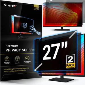 VINTEZ 27 Inch [2 Pack] Computer Privacy Screen Filter for 16:9 Widescreen Computer Monitor and Laptop - Anti-Glare - Anti-Scratch Protector Film - Data Confidentiality Shield