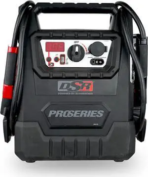 Schumacher DSR158 - ProSeries Jump Starter - 12V 2400 Peak Amps Portable Car Jump Starter + Maintainer - Jumper Cables with Battery Pack - 500 cranking amps