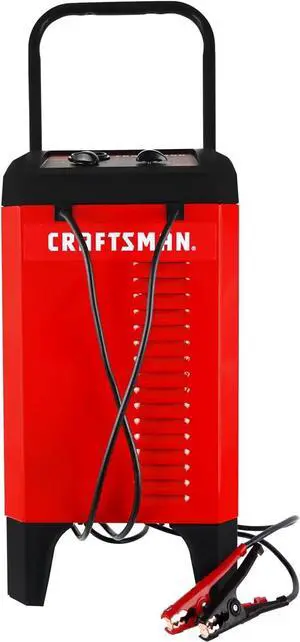 CRAFTSMAN CMXCESM274 175 Cranking Amp 12V Manual Wheel Charger and Jump Starter  25A Boost Mode  for Car, SUV, Truck, and Boat Batteries