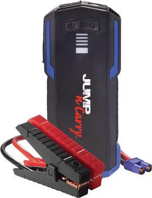 Clore Automotive JNC345 Jump-N-Carry 12 Volt Lithium Jump Starter - 550 Start Assist Amp for up to 10-Liter Gasoline and 10-Liter Diesel Engines