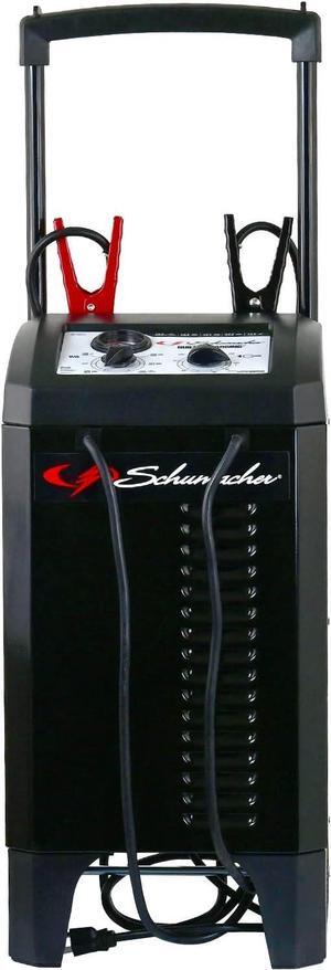 Electric SC1633 Manual Timer-Controlled Wheeled Battery Charger and Jump Starter for Cars, SUVs, Trucks, and Boats, 200 Cranking Amps, 12 Volts, 24 Volts, Black, 1 Unit