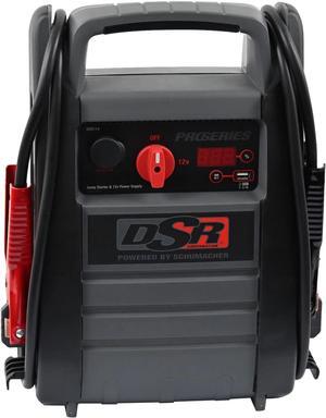 DSR114 Professional-Grade Jump Starter - 12V 2200 Peak Amps Portable Car Jump Starter - Jumper Cables with Battery Pack + Key Car Accessories - 525 Cranking Amps, 350 Cold Cranking Amps