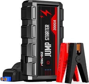 Car Jump Starter, 3000A Peak 24800mAh 12V Car Battery Starter(Up to All Gas, 9.0L Diesel Engine), with USB Quick Charge 3.0,LED Light.