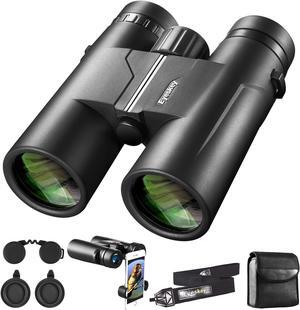 Binoculars for Adults with Upgraded Phone Adapter- Eyeskey Eaglet 12x42 HD Binoculars for Bird Watching Hunting Nature Widelife, Completely Waterproof and fogproof Meet All Your Needs