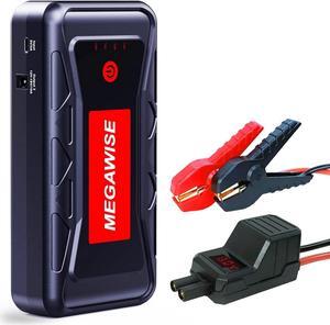MEGAWISE 2500A Peak 21800mAh Car Battery Jump Starter (up to 8.0L Gas/6.5L Diesel Engines) 12V Portable Power Pack Auto Battery Booster with Dual USB Outputs
