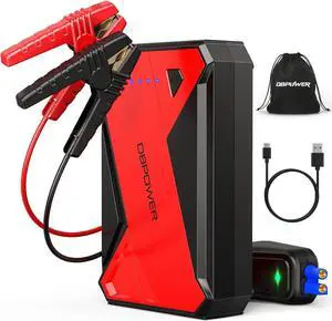DBPOWER 1000A Portable Car Jump Starter (UP to 7.0L Gas, 5.5L Diesel Engine), 12V Lithium-Ion Auto Battery Booster, Power Pack with LCD Screen Clamp Cables,USB Quick Charge, LED Flashlight DBPOWER 1000A Portable Car Jump Starter (UP to 7.0L Gas, 5.5L Diesel Engine), 12V Lithium-Ion Auto Battery Booster, Power Pack with LCD Screen Clamp Cables,USB Quick Charge, LED Flashlight