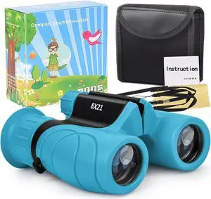 Binoculars for Kids,Compact Kids Binoculars 8x21 High-Resolution for Bird Watching, Camping, Exploration, Hiking, Hunting, Sports Events and Safari Park Gifts for 3-12 Year Boys Girls