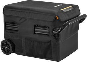 BougeRV 37 Quart Car Refrigerator Carrying Case, Black, Insulated, Protective Materials, Excellent Ventilation, Extra Storage Space