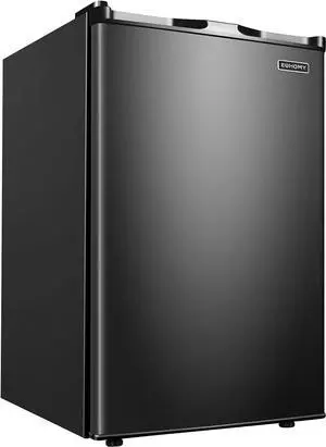 Euhomy Upright freezer, 3.0 Cubic Feet, Single Door Compact Mini Freezer with Reversible Door, Small freezer for Home/Dorms/Apartment/Office (Black)